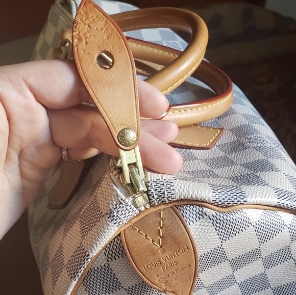 SOLD!! Louise Vuitton Speedy 30 Azur - Picture 6 of 8